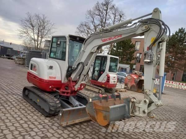 Takeuchi TB 240 DPF Mini ekskavatörler, 7 tona dek