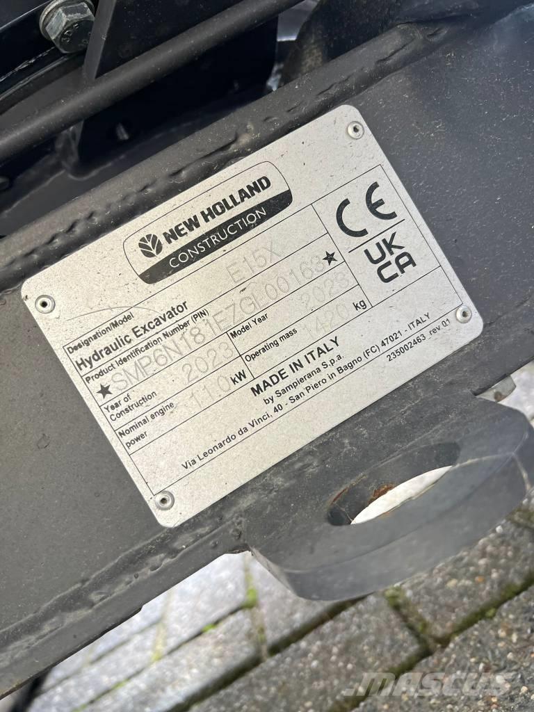 New Holland E 15 X Mini ekskavatörler, 7 tona dek