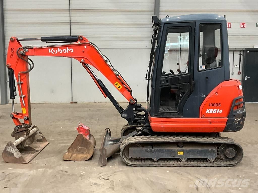 Kubota KX 61-3 Mini ekskavatörler, 7 tona dek