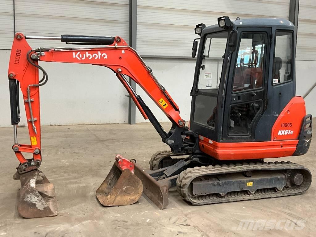 Kubota KX 61-3 Mini ekskavatörler, 7 tona dek