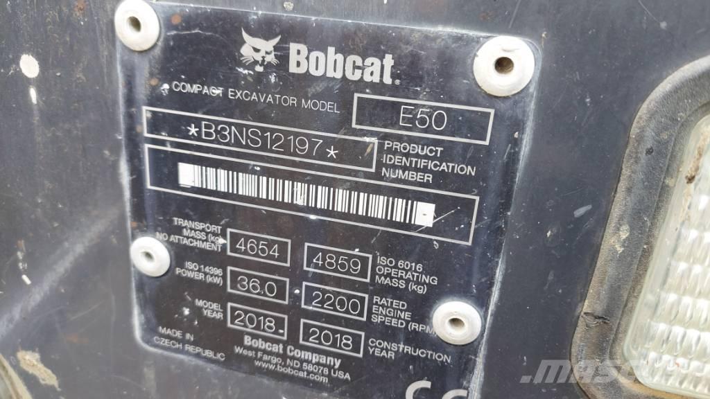 Bobcat E-50 BB-E50 Paletli ekskavatörler