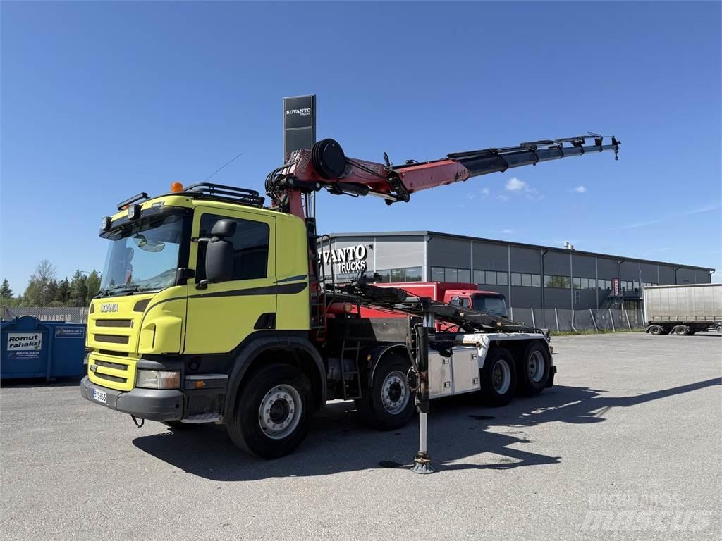 Scania P420 8X2 Araç üzeri vinçler