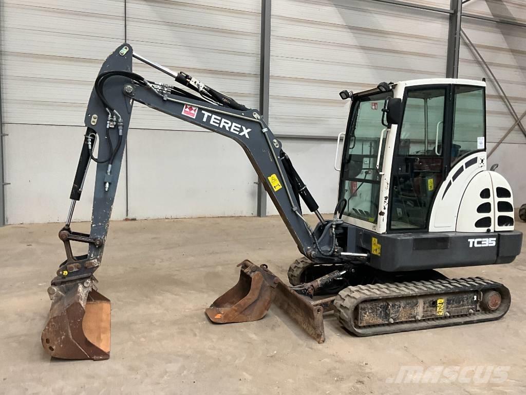 Terex TC 35 Mini ekskavatörler, 7 tona dek
