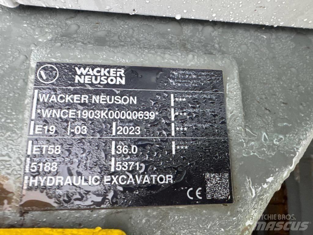 Wacker Neuson ET58 Paletli ekskavatörler