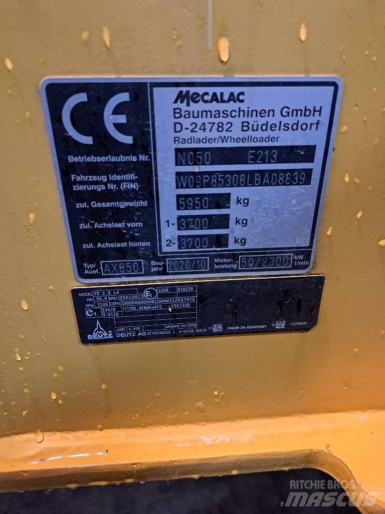 Mecalac AX 850 Tekerlekli yükleyiciler