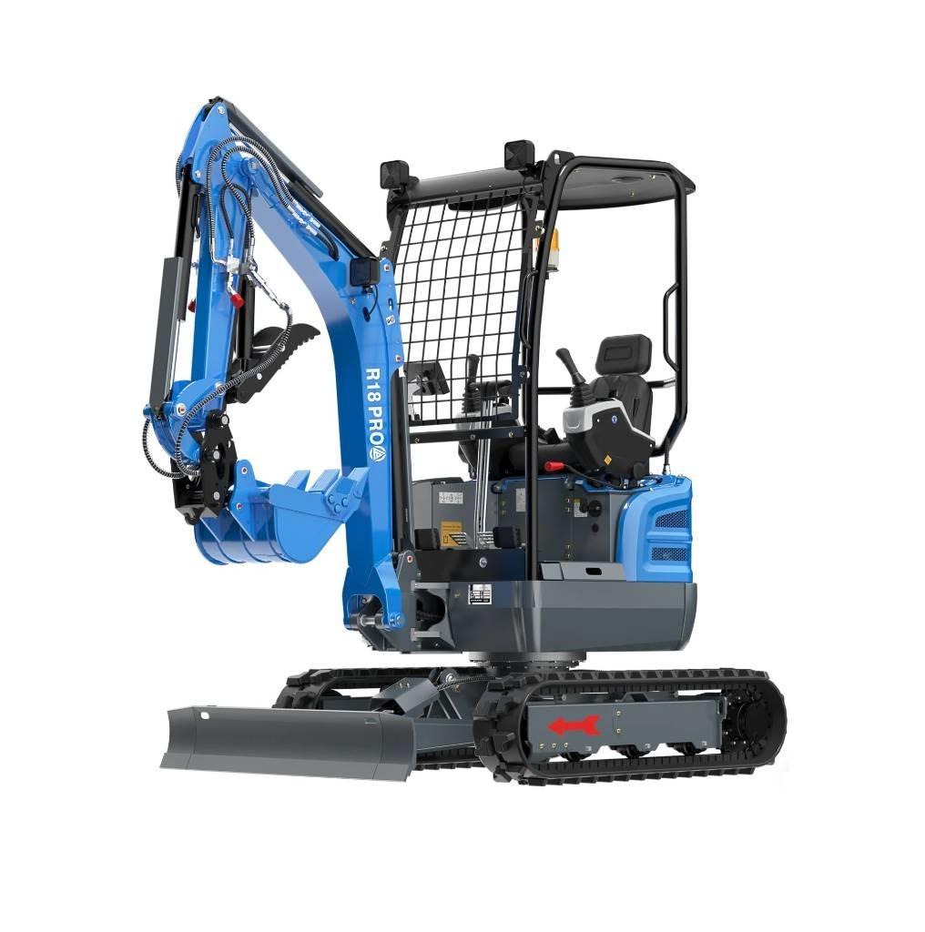 Rippa R18 PRO Mini ekskavatörler, 7 tona dek