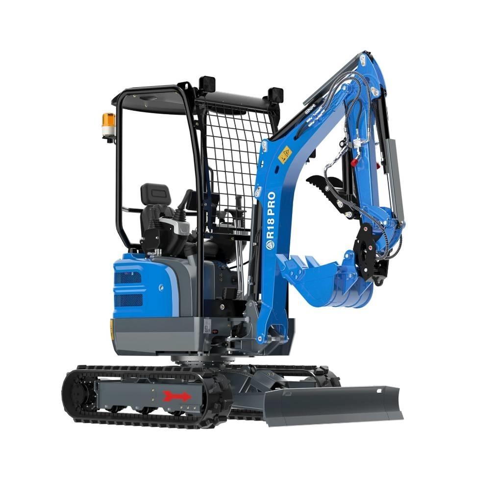 Rippa R18 PRO Mini ekskavatörler, 7 tona dek