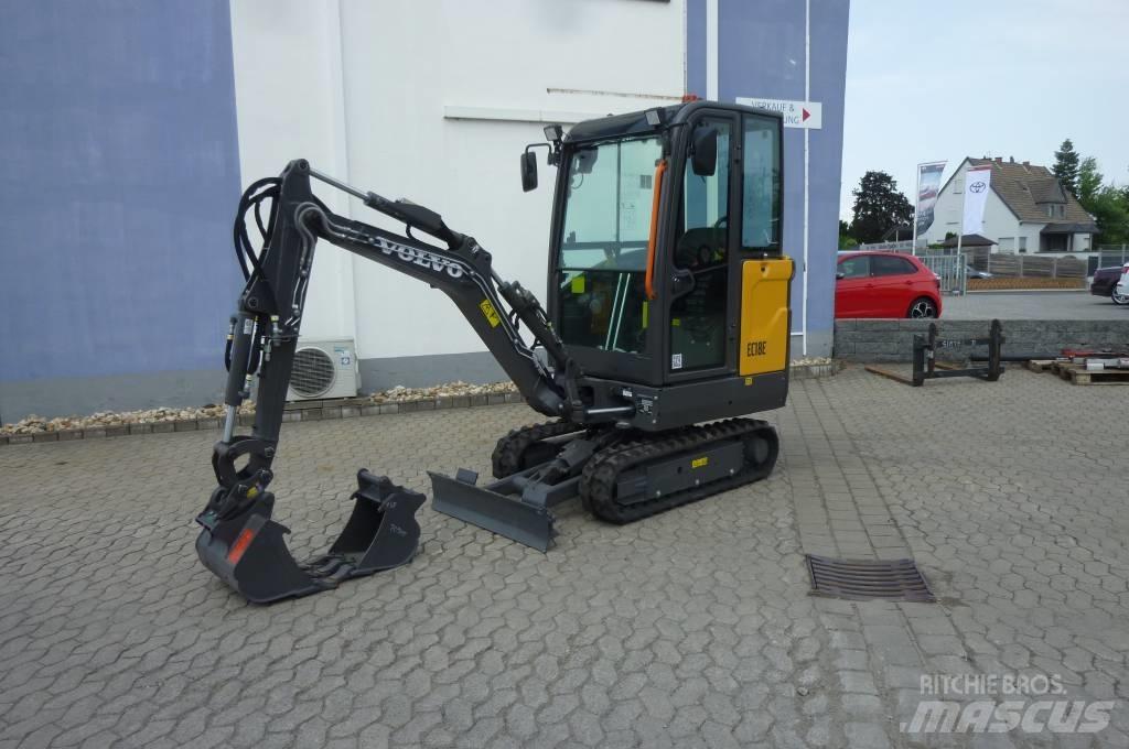 Volvo EC 18 E Mini ekskavatörler, 7 tona dek