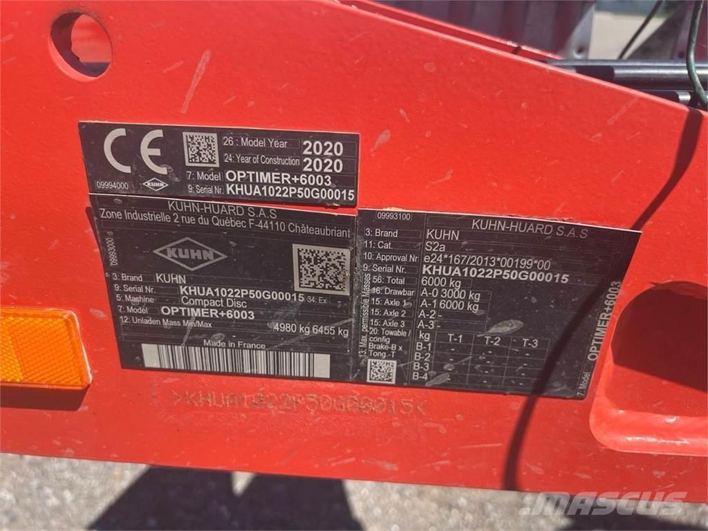 Kuhn Optimer + 6003 Diger tarim makinalari