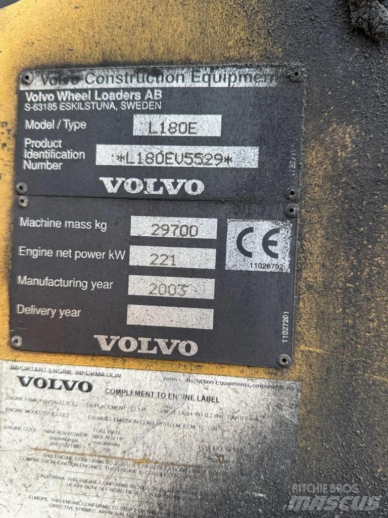 Volvo L 180 E Tekerlekli yükleyiciler