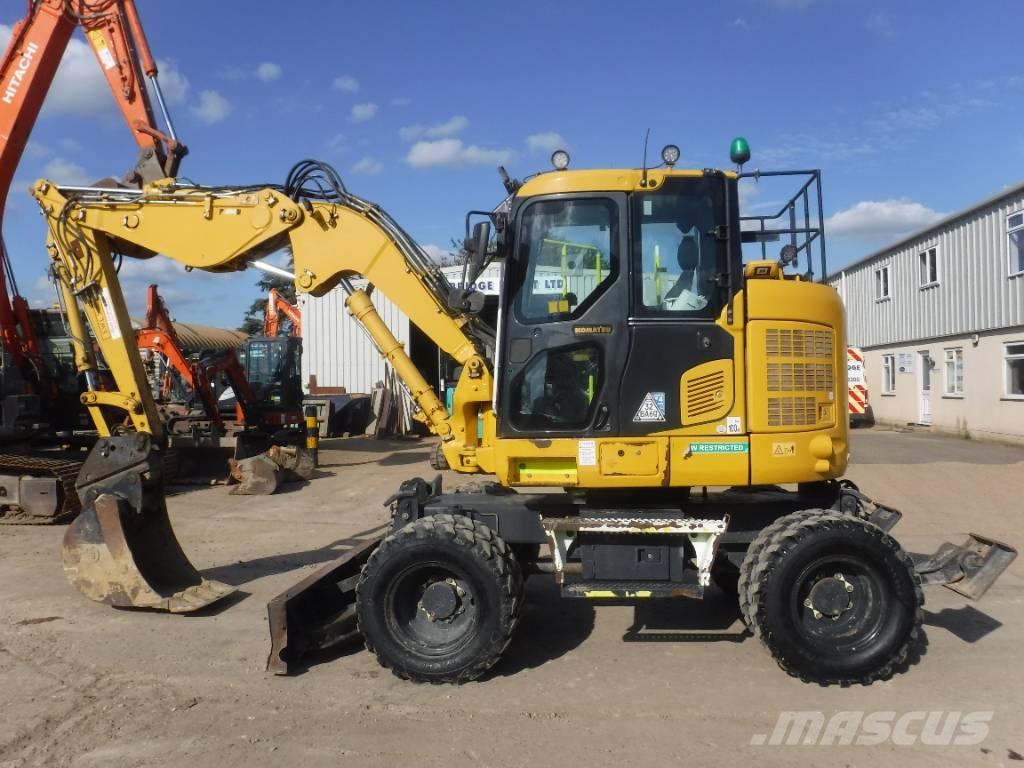 Komatsu PW118MR-11 Lastik tekerli ekskavatörler
