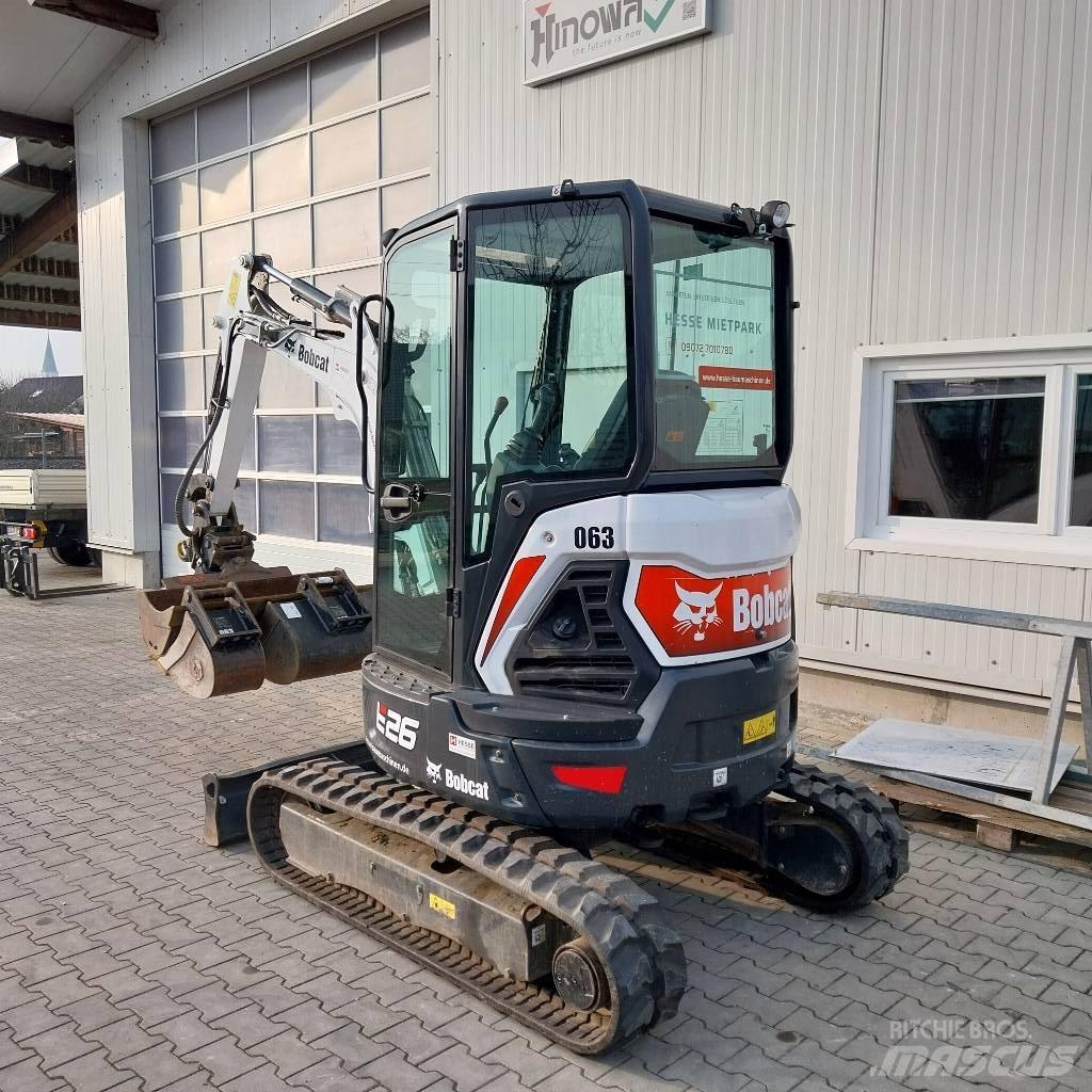 Bobcat E 26 Kabine Mini ekskavatörler, 7 tona dek