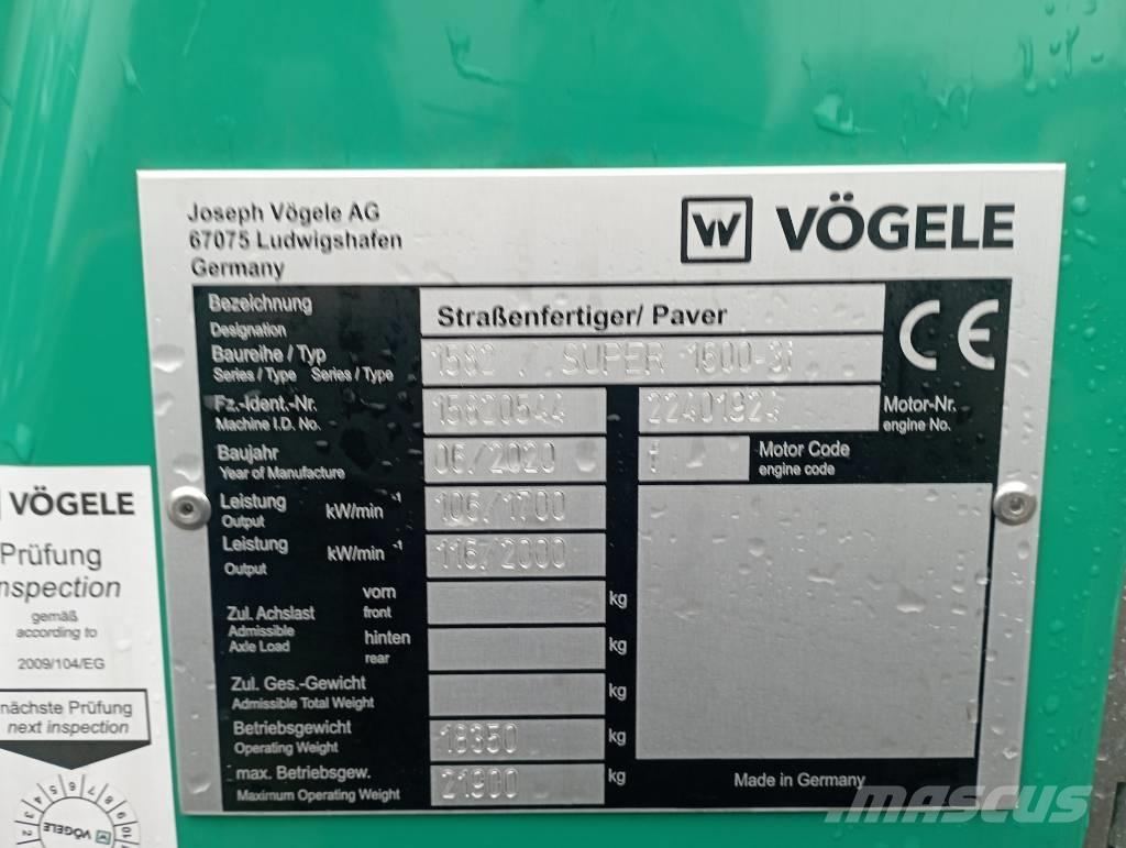 Vögele Super 1600-3i Asfalt sericiler