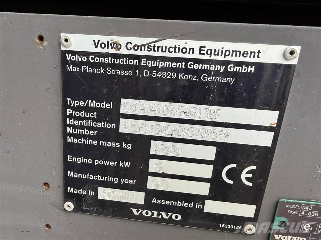 Volvo EWR130E Lastik tekerli ekskavatörler