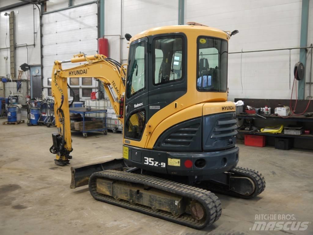 Hyundai R 35 Z-9 Mini ekskavatörler, 7 tona dek