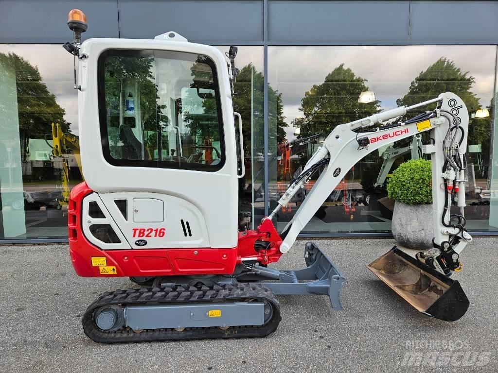 Takeuchi TB 216 Mini ekskavatörler, 7 tona dek