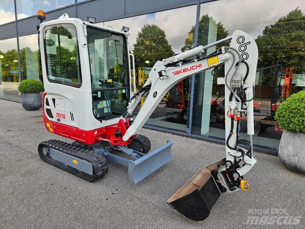 Takeuchi TB 216 Mini ekskavatörler, 7 tona dek