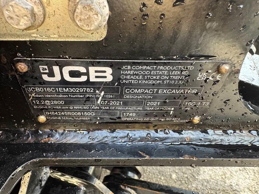 JCB 16C-1 Mini ekskavatörler, 7 tona dek