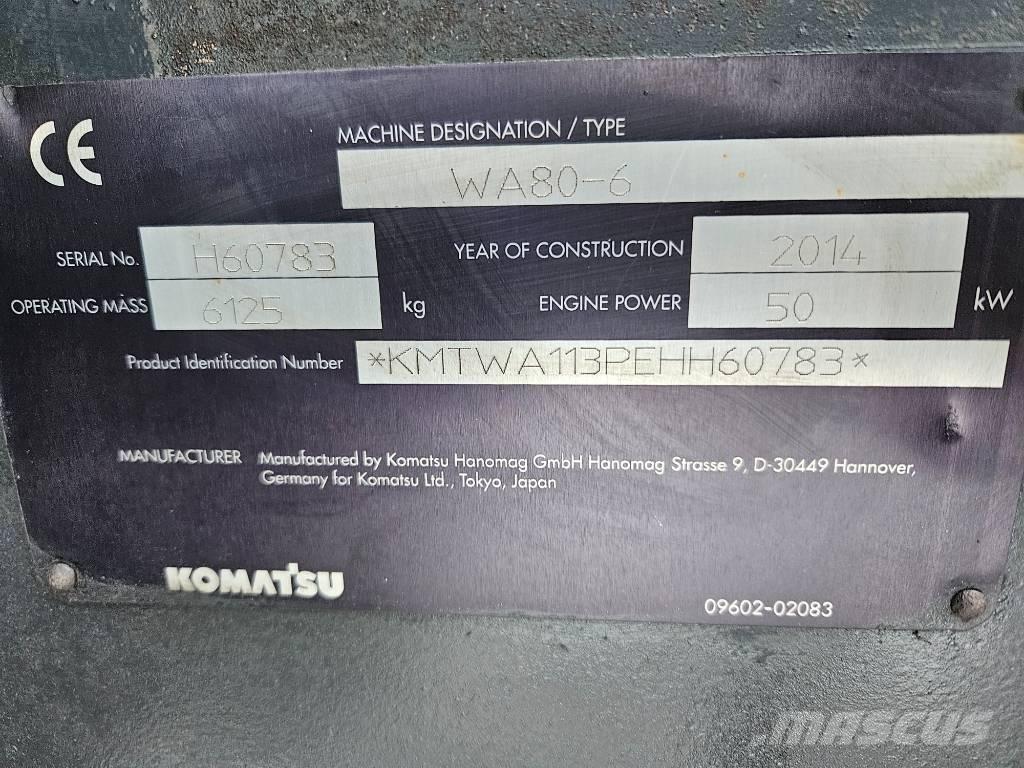 Komatsu WA80-6 Tekerlekli yükleyiciler