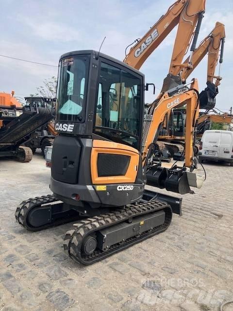 CASE CX 25 D Mini ekskavatörler, 7 tona dek