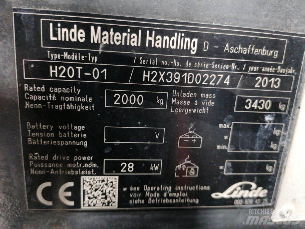 Linde H20T-02 LPG'li forkliftler