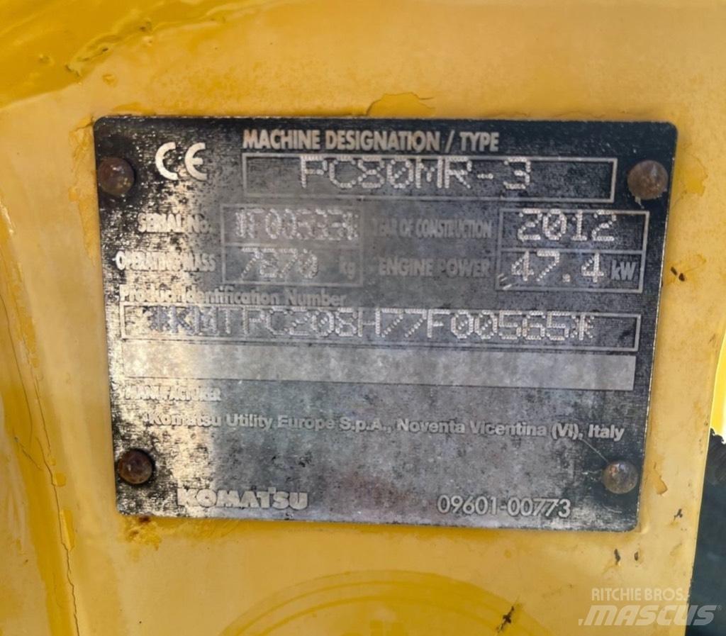 Komatsu PC 80 MR-3 Midi ekskavatörler 7 - 12 t