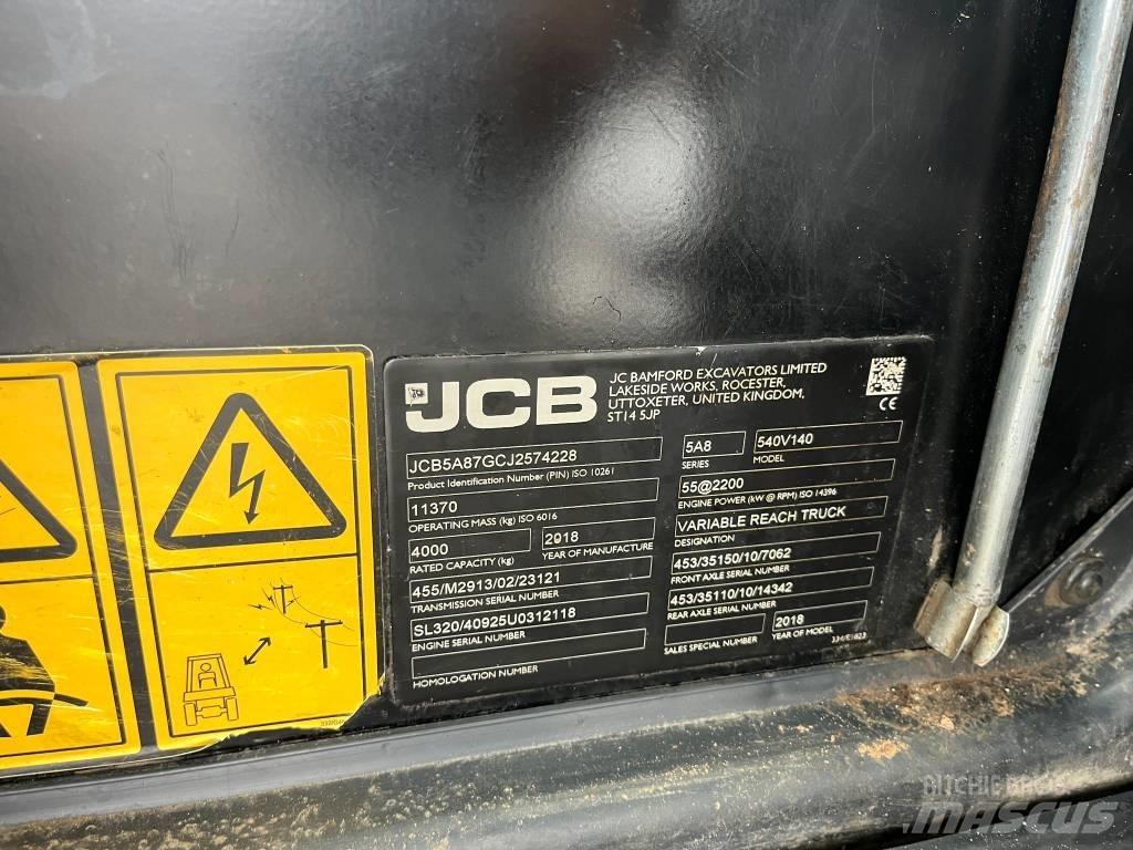 JCB 540-140 Teleskopik yükleyiciler