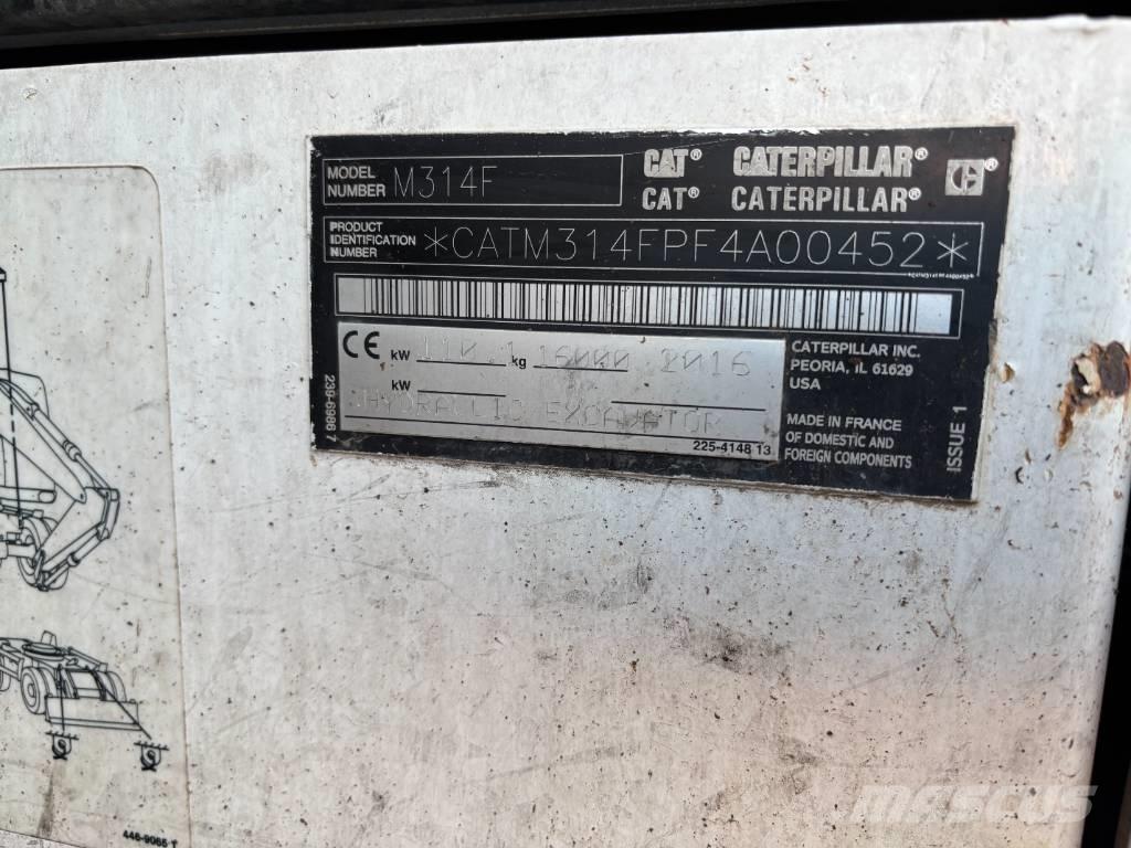 CAT m314f Lastik tekerli ekskavatörler
