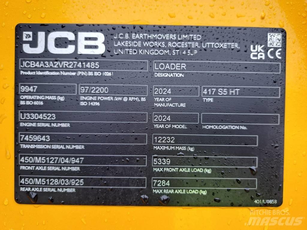 JCB 417 HT Tekerlekli yükleyiciler