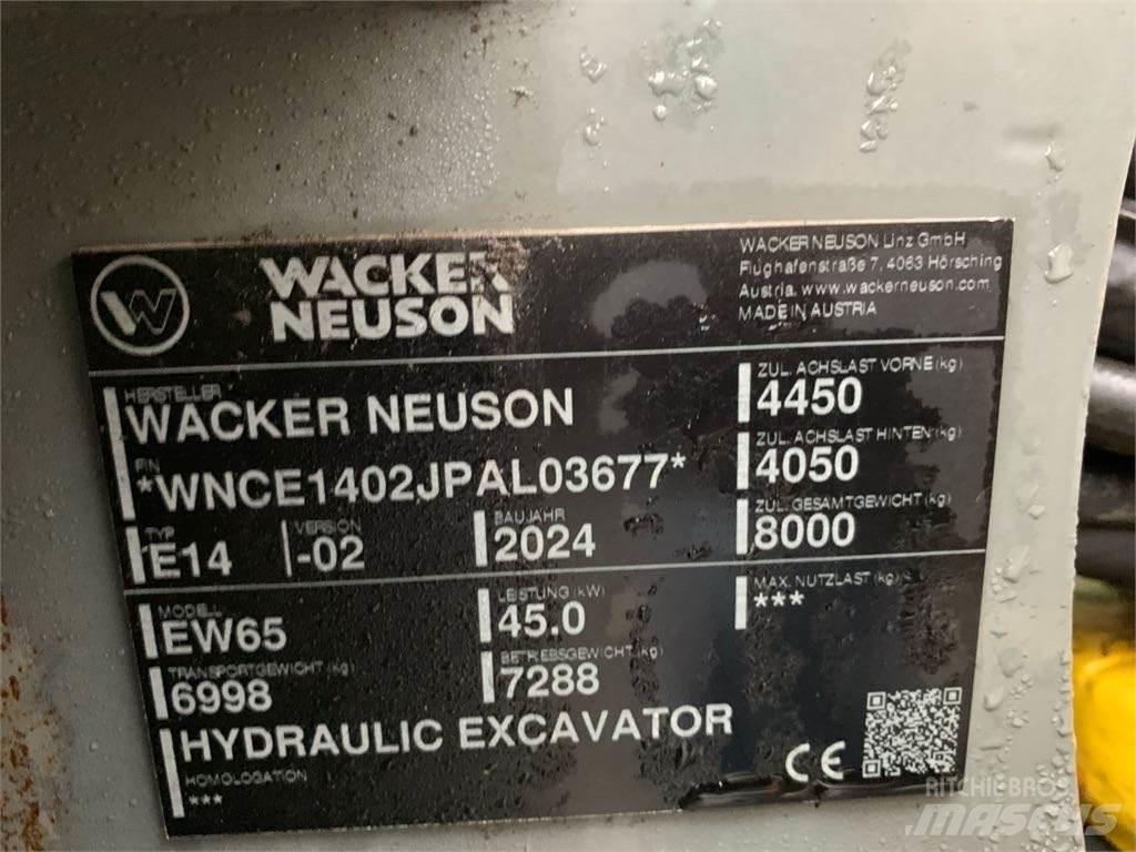 Wacker Neuson EW65 Lastik tekerli ekskavatörler