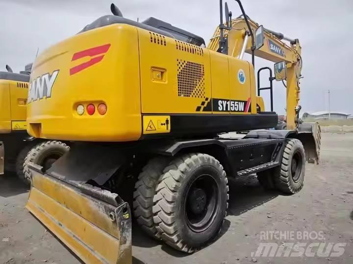 Sany SY155W Lastik tekerli ekskavatörler