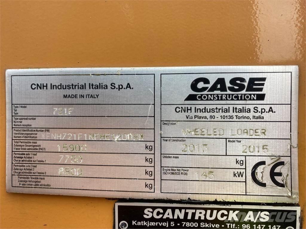 CASE 721F Tekerlekli yükleyiciler