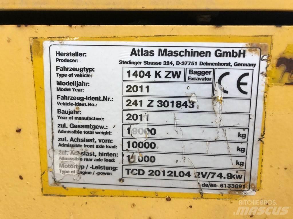 Atlas AB1404K Lastik tekerli ekskavatörler