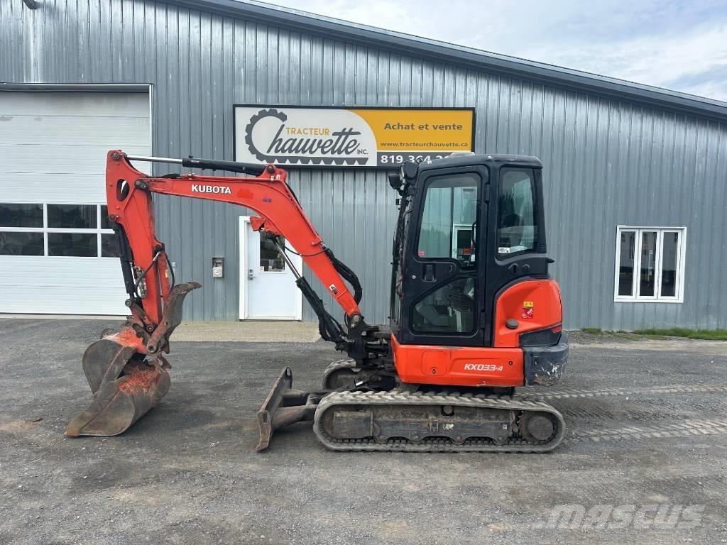 Kubota KX 033-4 Mini ekskavatörler, 7 tona dek