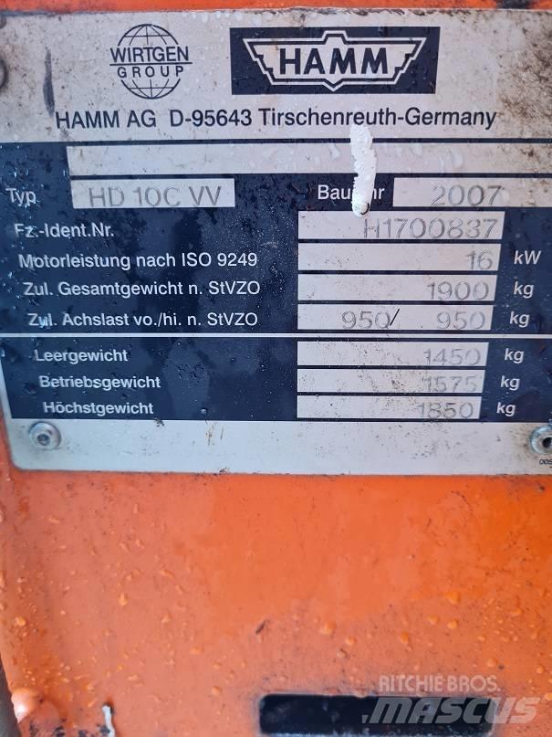 Hamm HD 10 C W Çift tamburlu silindirler