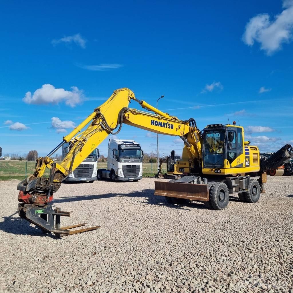 Komatsu PW180 - 11E0 Lastik tekerli ekskavatörler