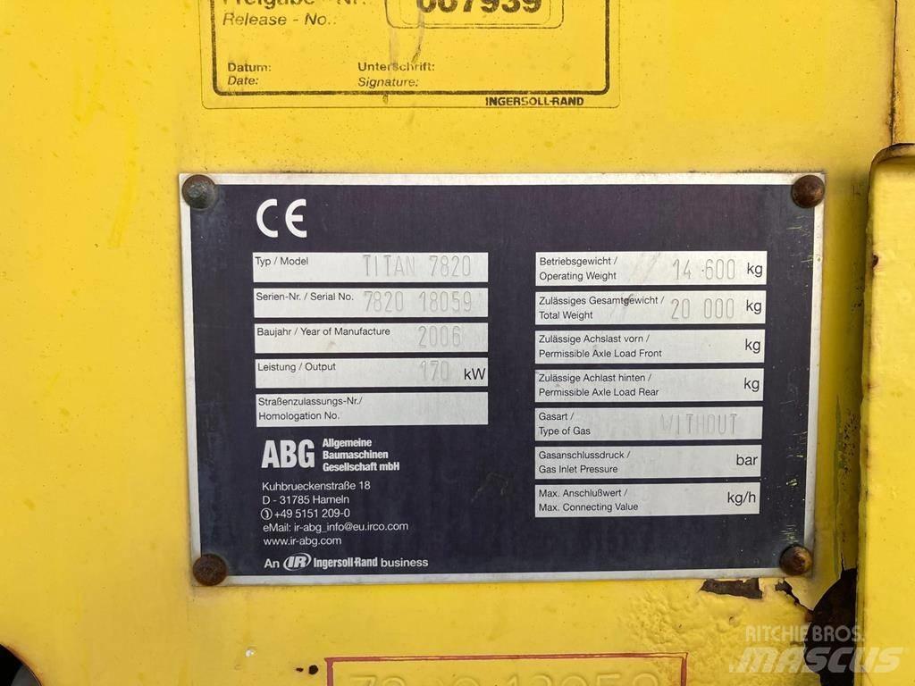ABG Titan 7820 Asfalt sericiler