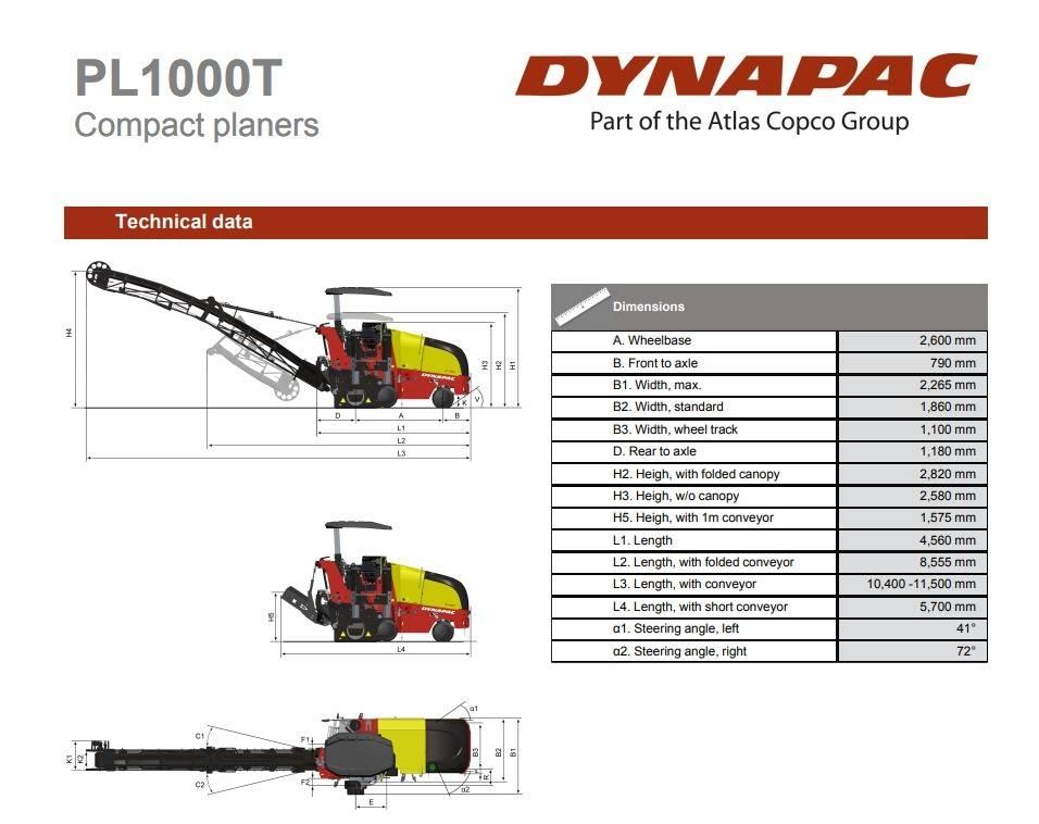Dynapac PL1000T Asfalt kaziyicilar