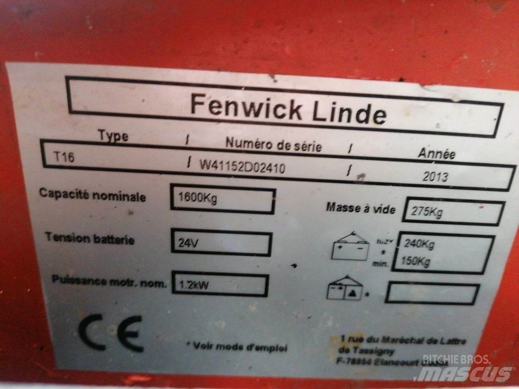 Linde T16 Düsük seviye kaldirici