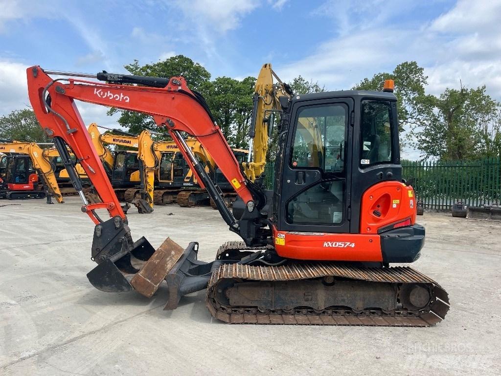 Kubota KX 057-4 Mini ekskavatörler, 7 tona dek