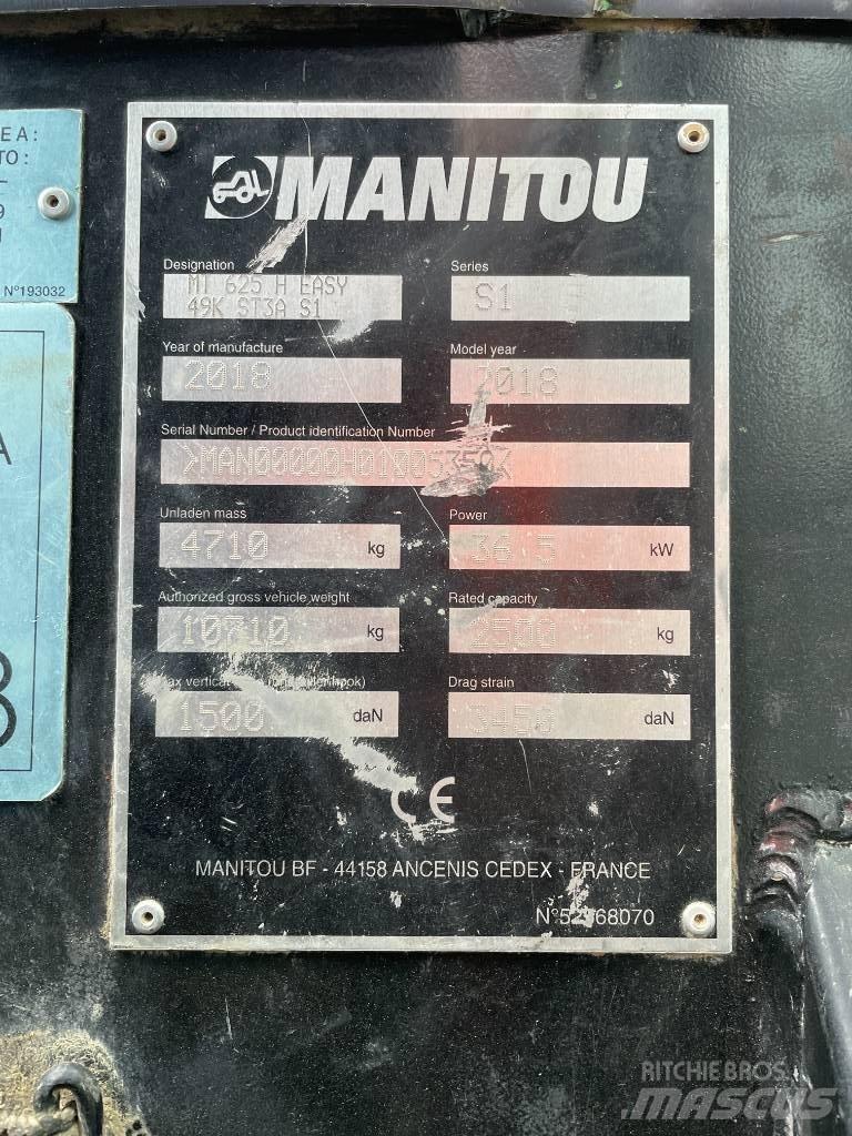 Manitou MT 625 H Teleskopik yükleyiciler