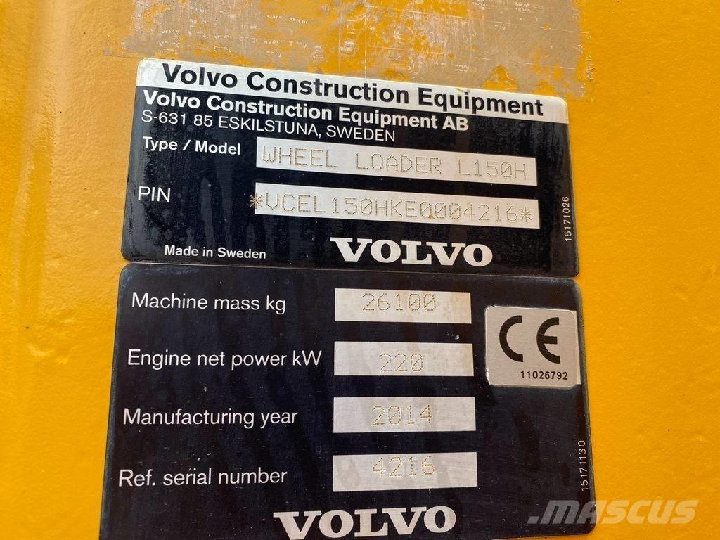 Volvo L 150 H Tekerlekli yükleyiciler