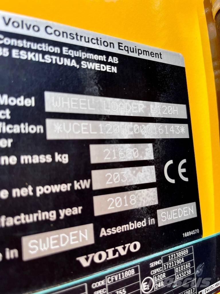Volvo L 120 H Tekerlekli yükleyiciler