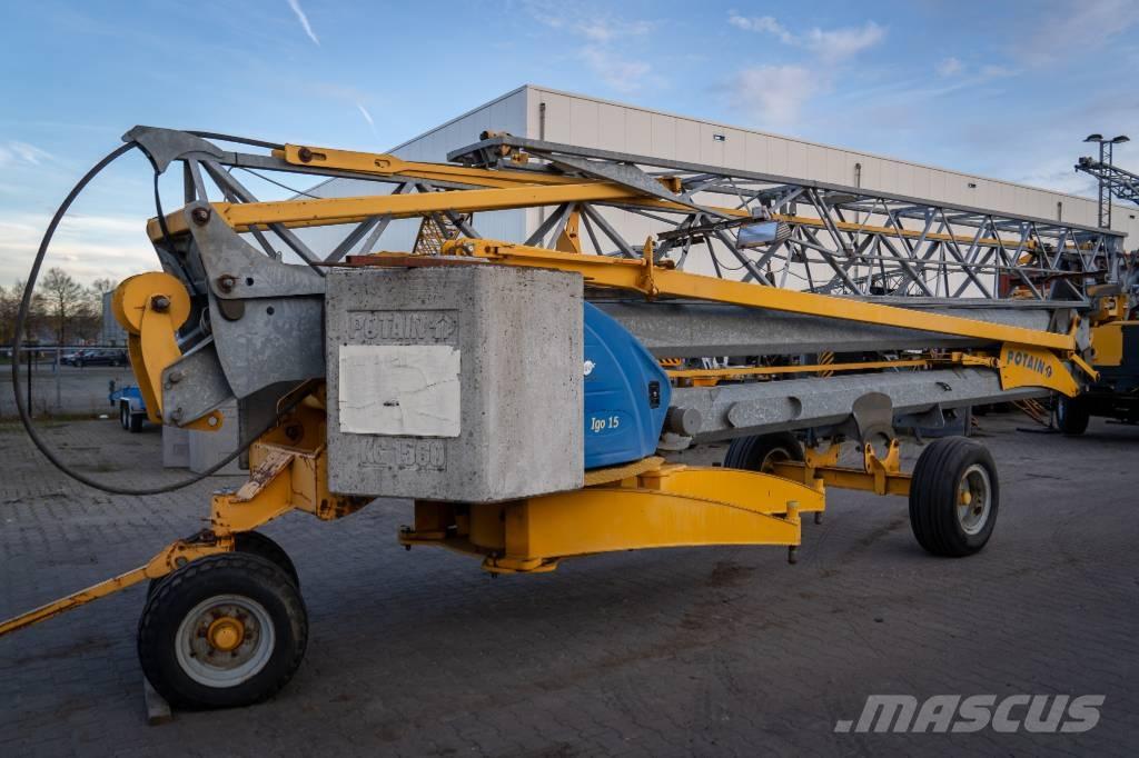 Potain Igo 15 Kendini kuran kule vinçler