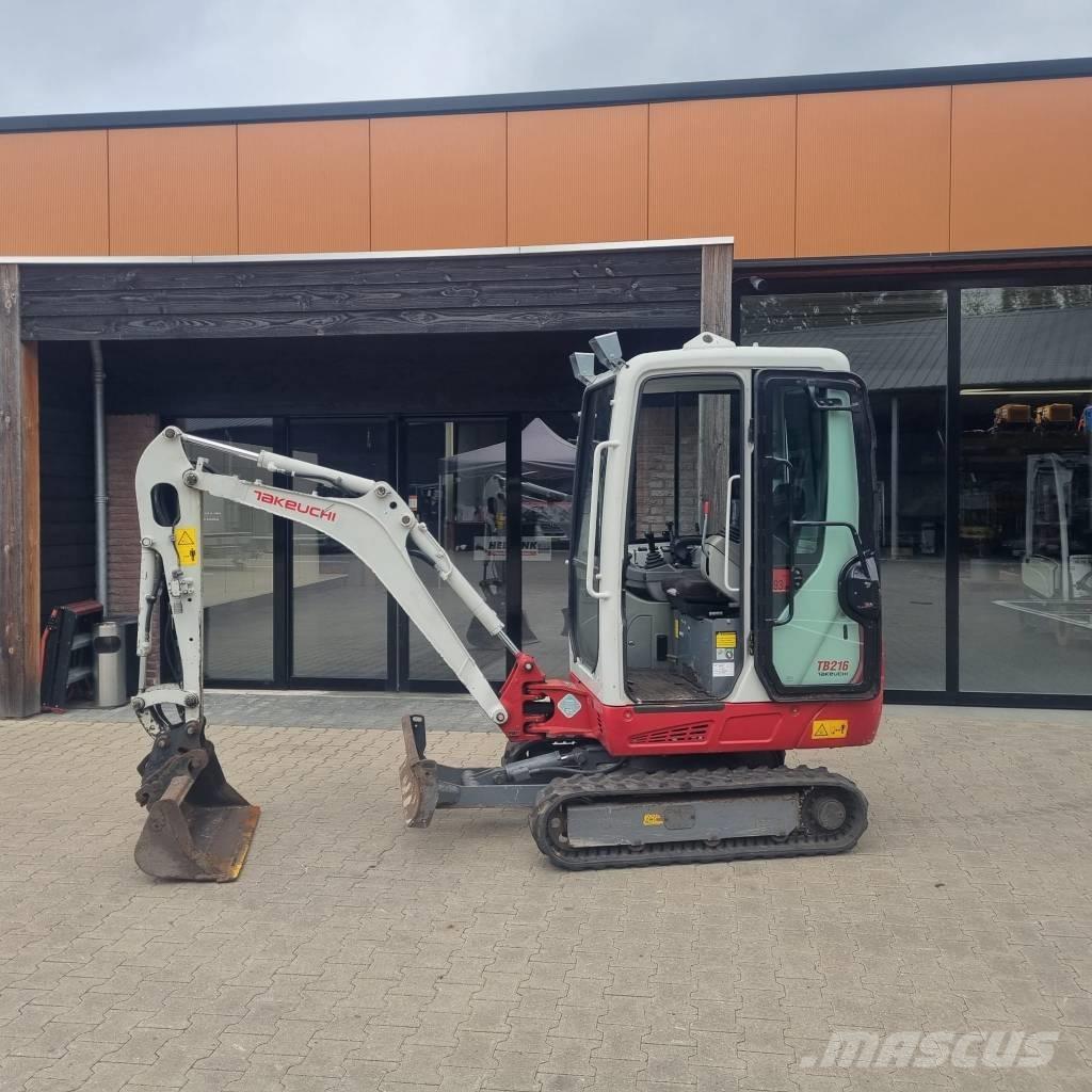 Takeuchi TB 216 Mini ekskavatörler, 7 tona dek