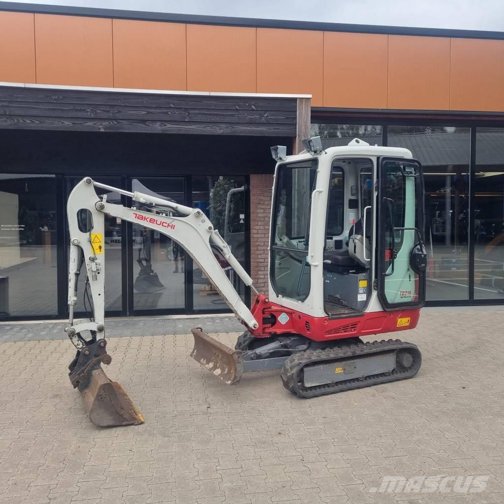 Takeuchi TB 216 Mini ekskavatörler, 7 tona dek