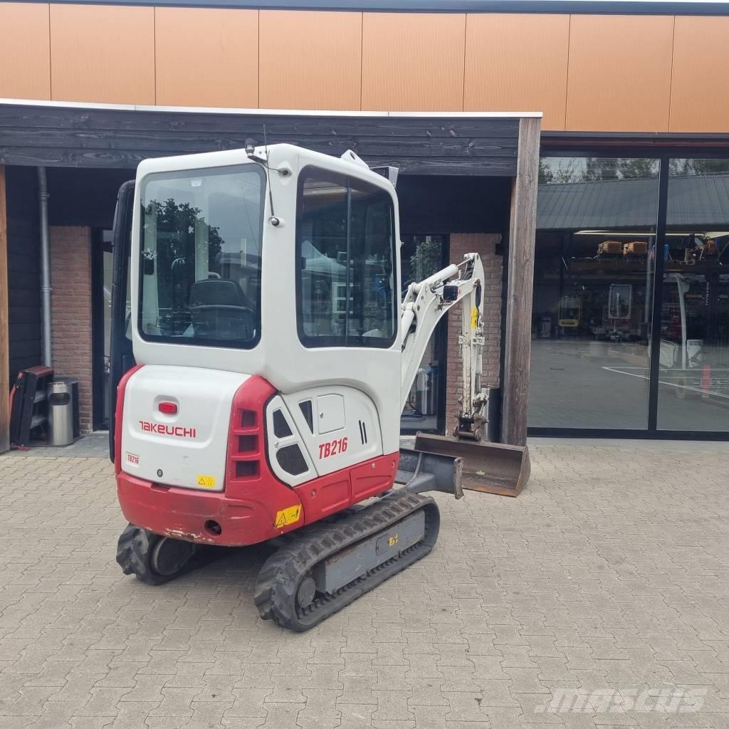 Takeuchi TB 216 Mini ekskavatörler, 7 tona dek