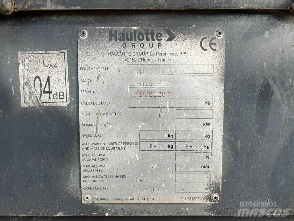 Haulotte HA16RTJ Körüklü personel platformları