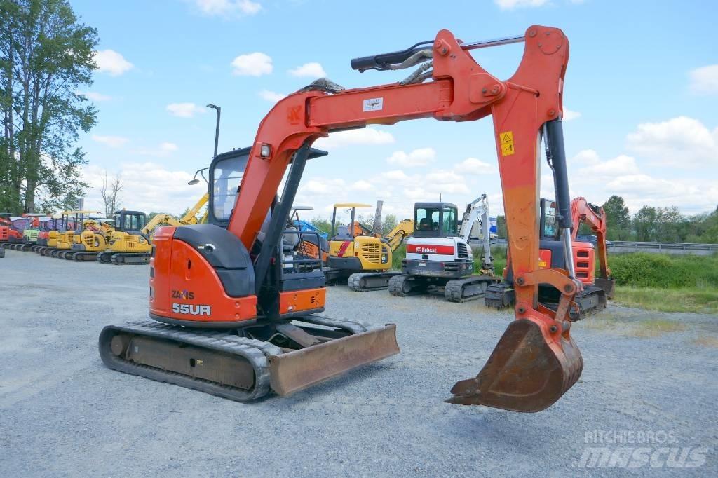 Hitachi ZX55UR-5B Mini ekskavatörler, 7 tona dek