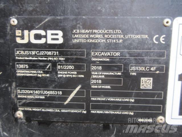 JCB JS130LC Plus+ Paletli ekskavatörler